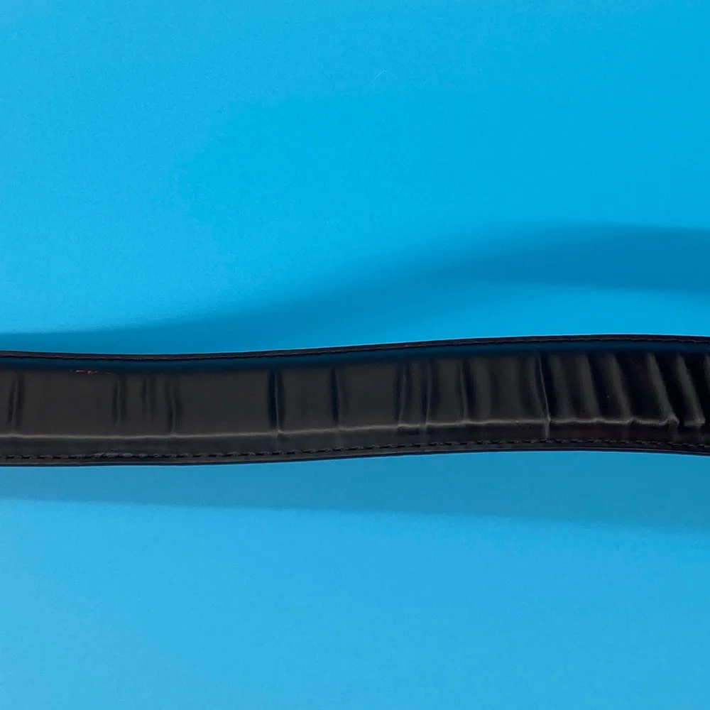 Coach Men's Leather Belt, Gold‎ tone Buckle